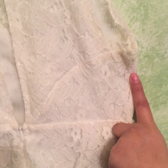 White Lacey Dress - Picture 5 of 6